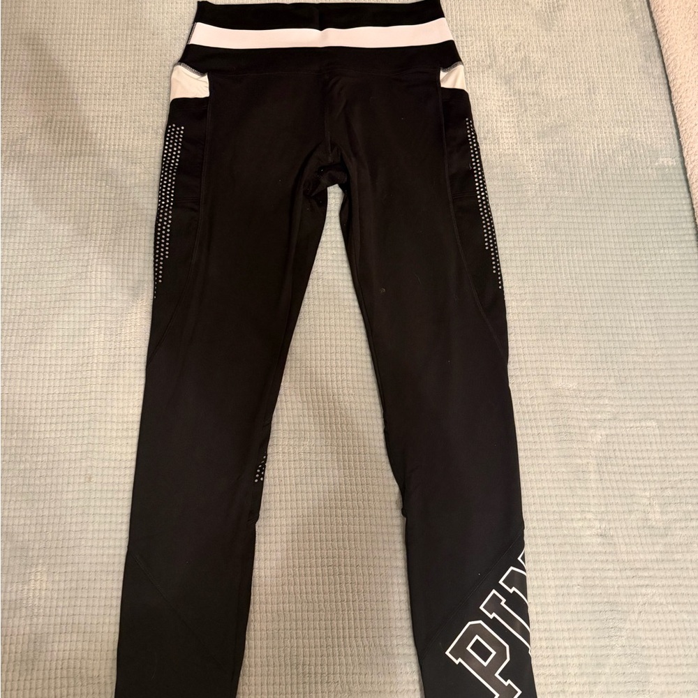 PINK Black Leggings